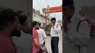 Modified bullet silencer का किया चालानTHE TRAFFIC COP PRASHANT TOMAR shorts shortsfeed [upl. by Fabiolas335]