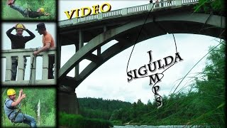 Latvia  Sigulda  Jumps From Bridge [upl. by Hedvig]