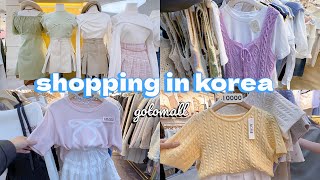 shopping in korea vlog 🇰🇷 colorful spring fashion haul 🛍️ gotomall underground shopping center 💕 [upl. by Hildick180]