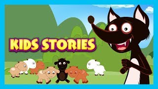 KIDS STORIES  The Wolf and The Seven Goats Story The Fox amp The Stork [upl. by Antin]