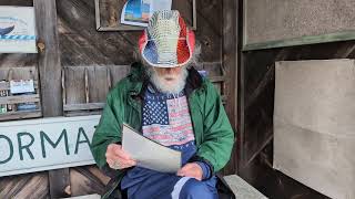 Sidney J Williams 89 of Trescott Township Maine singing one of his own songs Lubec ME [upl. by Nnairrek]