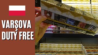 VARŞOVA Havalimanı Warsaw Chopin Airport Duty Free Sigara ve Alkol Fiyatları 🇵🇱 68 [upl. by Hak]