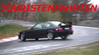 Nordschleife Touristenfahrten 18112012  Almost Crashes and Drifts [upl. by Oninotna]