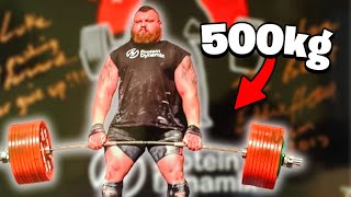 1102lb  500kg Deadlift World Record ft Eddie Hall [upl. by Stoeber549]