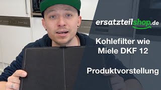 ersatzteilshop basics Kohlefilter wie Miele DKF 12 DKF 16 DKF 17 ect  Videovorstellung [upl. by Graybill]