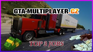 TOP 3 JOBS  WTLS FiveM  GTAMULTIPLAYERCZ [upl. by Zurheide]