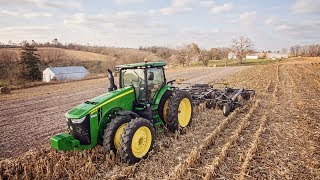 John Deere 8370R Demo  Earthmaster 3000 VT  Sloan Implement Part 1 [upl. by Anuala229]