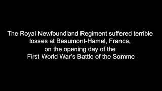 The Royal Newfoundland Regiment at BeaumontHamel [upl. by Siravaj]