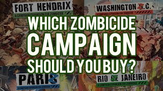 Which Zombicide Campaign Expansion Should You Buy RioZ Washington ZC Fort Hendrix or PariZ [upl. by Ahsinyt]