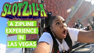 Vlog Slotzilla Zipline Experience in Las Vegas Nevada [upl. by Yrakcaz]