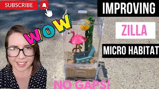 How to Close Gaps in Your Zilla Micro Habitat for Jumping Spiders  No More GAPS  No More ESCAPES [upl. by Anola909]