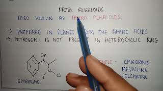 What are proto Alkaloids  amino Alkaloids  proto Alkaloid example  pharmacognosy [upl. by Medea]