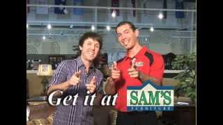 Sams Furniture Commercial wthe New Spokesperson Brock [upl. by Hilly20]