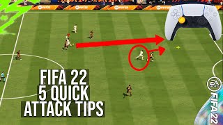 FIFA 22  5 BEST ATTACKING TIPS TO INSTANTLY IMPROVE amp SCORE MORE GOALS [upl. by Erialcyram]