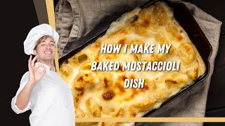 Baked Mostaccioli  Tips For My Kids [upl. by Alaehcim]