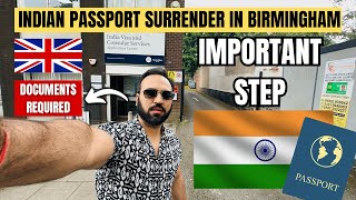 How to Surrender INDIAN Passport At VFS Global  INDIAN Passport Surrender Application Process [upl. by Brendan]