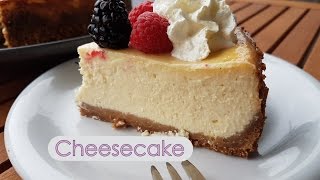 Tarta de queso al horno  Cheesecake estilo New York  Facil  Paso a paso [upl. by Ketchan]