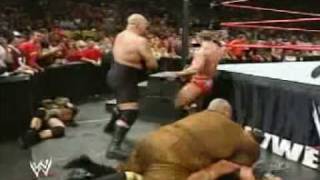 john cena vs snitsky lumberjack match  wwe raw 2005 [upl. by Rebak]