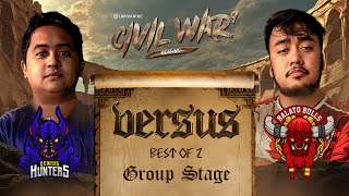 Balato Bulls vs Genius Hunter BO2  Lupon Civil War S9  Groupstage Day 4 [upl. by Mathia897]