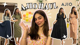 AJIO Summer Dresses Haul  Starting Rs253💖🌼The AJIOMANIA Sale Haul Upto 80 Off😱 Tanisha Madhok [upl. by Ierna352]