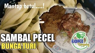 SAMBAL PECEL BUNGA TURI Ala koki kampung mantap betul [upl. by Atiuqrahc]