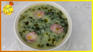 CALDO VERDE tão fácil de fazer e com um sabor incrível 🍎 Receitas do Paraíso [upl. by Rayburn]