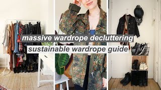 SUSTAINABLE WARDROBE DECLUTTERING  zerowaste fashion  making a depop shop [upl. by Nolyaw]