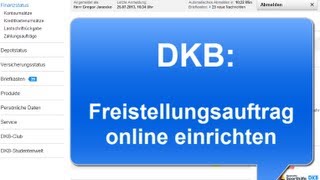 DKB Freistellungsauftrag online Anleitung [upl. by Tham]