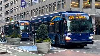 NYCT Bus 2022 New Flyer XD40s 7870 amp 7883 on the B54 at Jay Street and Myrtle Avenue MetroTech [upl. by Merna]