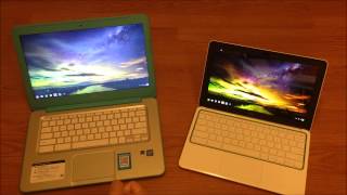 HP Chromebook 14 vs HP Chromebook 11 [upl. by Ahsac832]