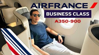 AIR FRANCE A350  BUSINESS Class  Abu Dhabi  Paris  So Chic [upl. by Elise]