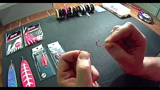 Making a Kokanee Salmon Lure  How to tie a snell knot [upl. by Fowkes180]