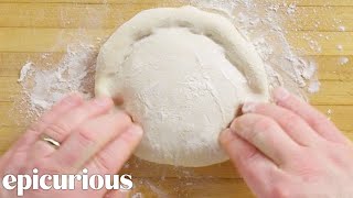 Hand Stretch Pizza Dough Like A Total Pro [upl. by Yrtsed]