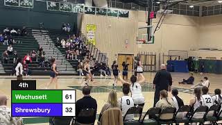 Wachusett Girls Basketball vs Shrewsbury 0130 [upl. by Akin]