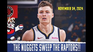 Nikola Jokić Rallies the Nuggets To Sweep The Raptors In Regular Season [upl. by Nylannej]