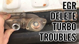 60 Powerstroke  EGR Delete Turbo Troubles [upl. by Helene]