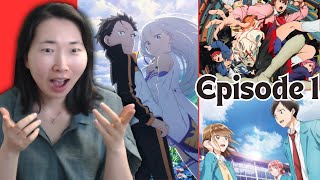 Best Anime of Fall 2024 Watching rezero dandadan bluebox Episode 1 Reactions [upl. by Pass]