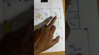 3bhk floor plan homedesign home homeplanideas houseplan [upl. by Onahpets]