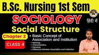 Class 5  BSc Nursing 1st Sem  Chapter 2  Sociology  INDIVIDUAL AND SOCIETY [upl. by Knapp29]