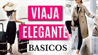 Cómo VIAJAR con Clase y Estilo  5 Prendas y Outfits ESENCIALES para viajar elegante este 2023 [upl. by Marela336]