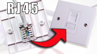 How to Wire Up Ethernet Wall Jacks Cat5e  Cat6  Cat7 keystone jack wiring tutorial [upl. by Lainahtan]