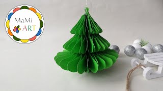 Jak zrobić choinkę z papieru 🎄 How to make a Paper Christmas Tree 🎄DIY 🌲Papierowa Choinka 3D🎄🎅🏻 [upl. by Johnstone511]