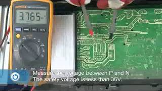 Safety Voltage Test Inverter Mini Split AC  CooperampHunter [upl. by Rebmetpes]