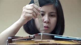 Violin Bridge Position 3 Malaysia Sound Workshop part 3 [upl. by Latta]