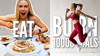 Eat 10000 Calories amp Burn it Off in 24 Hour Challenge [upl. by Bradleigh709]