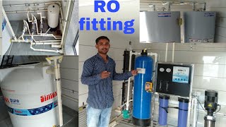 RO fitting l RO working process l RO plant installation [upl. by Elnar]