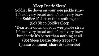 SLEEP DEARIE SLEEP Queen Elizabeth Funeral final song bagpiper Lyrics Words text sing along music [upl. by Nicolas]