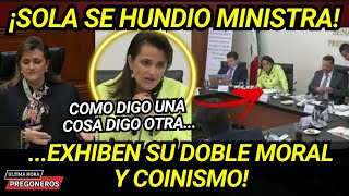 ¡SOLA SE HUNDIO Y EXHIBIO MINISTRA TRAIDORA RIOS FARJAT COMO DIGO UNA COSA DIGO OTRA [upl. by Nickola674]