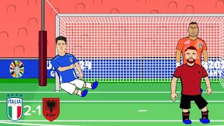 Nedim Bajrami’s 22 second goal against Italy Animation made by me Inspired by 442oons [upl. by Smoht580]