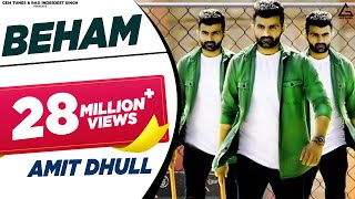 Beham Official Video  Amit Dhull  Suneel Rao  Nikita Singhal  Haryanvi Song [upl. by Arraik256]